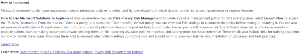Description of technical implementation in Microsoft Compliance Manager for NIS2