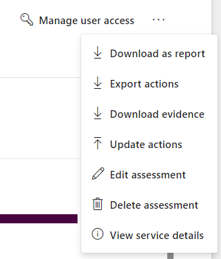 Generate reports or exports in Microsoft Compliance Manager for NIS2